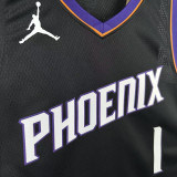 25-26 SUNS BOOKER #1 Black Top Quality Hot Pressing NBA Jersey