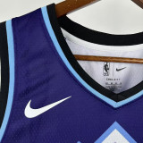 25-26 JAZZ MARKKANEN #23 Purple Top Quality Hot Pressing NBA Jersey