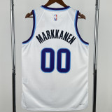 25-26 JAZZ MARKKANEN #00 White Top Quality Hot Pressing NBA Jersey