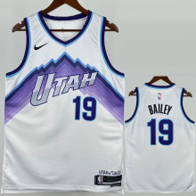 25-26 JAZZ BAILEY #19 White Top Quality Hot Pressing NBA Jersey