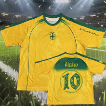 25-26 Brazil Dinho#10 Yellow Special Edition Training shirts