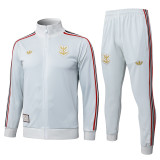 25-26 Flamengo Light gray Jacket Tracksuit #A25100