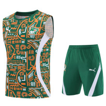 25-26 Ivory Coast Green Tank top and shorts suit