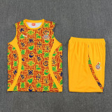 25-26 Ghana Yellow Tank top and shorts suit