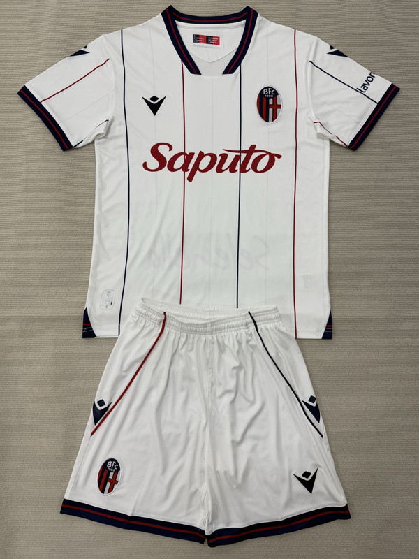 25-26 Bologna Away Kids Soccer Jersey