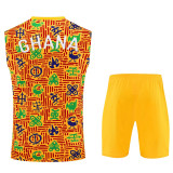 25-26 Ghana Yellow Tank top and shorts suit