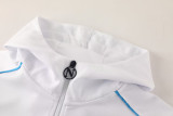 25-26 Napoli White Hoodie Jacket Tracksuit #01