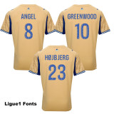 25-26 Marseille Earthy Yellow Kids Soccer Jersey