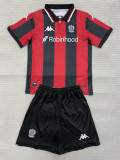 25-26 OGC Nice Home Kids Soccer Jersey