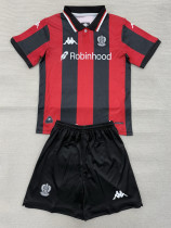 25-26 OGC Nice Home Kids Soccer Jersey