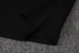 25-26 Ittihad Black Tank top and shorts suit #D25248
