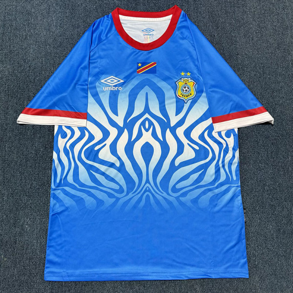 26-27 DR Congo Blue Fans Soccer Jersey