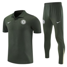 25-26 CHE Army green Polo Tracksuit