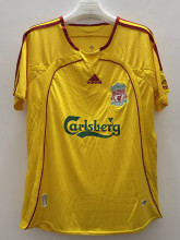 2006-2007 LIV  Yellow Retro Soccer Jersey