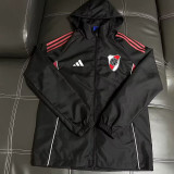 26-27 River Plate Black Windbreaker