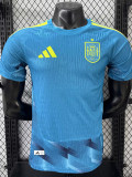 26-27 Spain Blue Goalkeeper Player Version Soccer Jersey