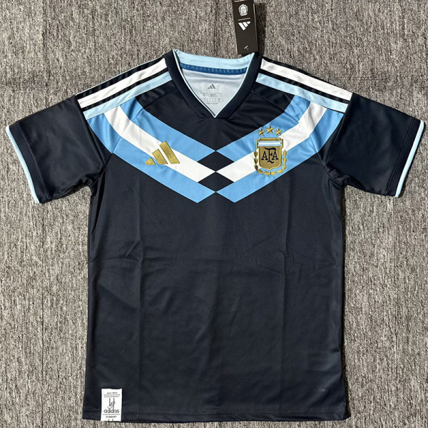 26-27 Argentina Black Blue Training shirts