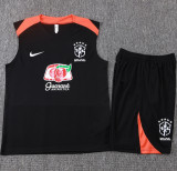 25-26 Brazil Black Tank top and shorts suit #D25269