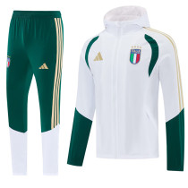 25-26 Italy White Hoodie Jacket Tracksuit