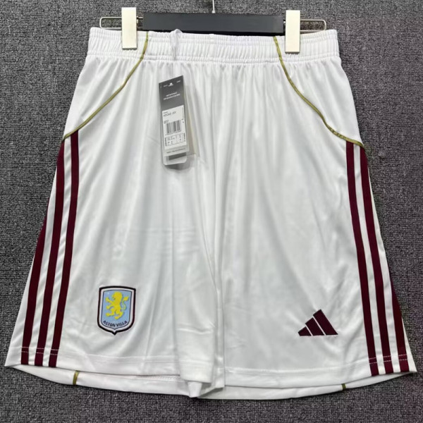 25-26 Aston Villa Home Shorts Pants