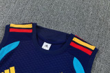 26-27 Spain Royal blue Tank top and shorts suit