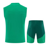 26-27 Algeria Green Tank top and shorts suit