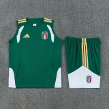 26-27 Italy Green Tank top and shorts suit