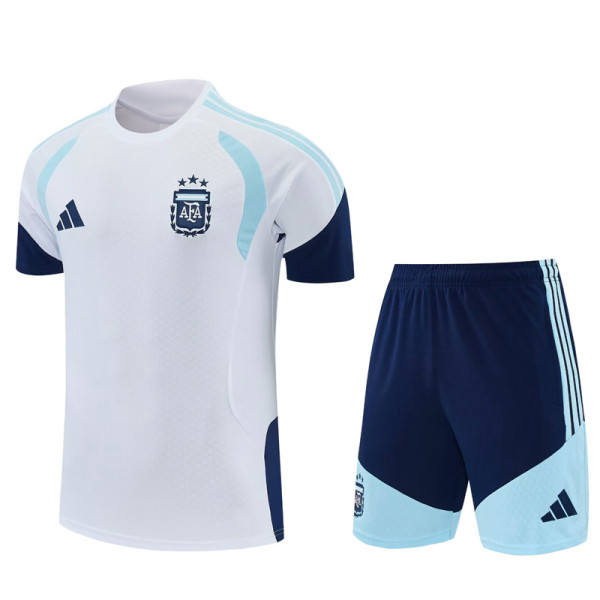 26-27 Argentina White Training Short Suit