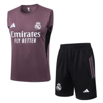 25-26 RMA Gray Purple Tank top and shorts suit #D25277