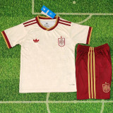 26-27 Spain Away Kids Soccer Jersey
