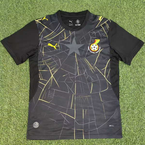 26-27 Ghana Black Fans Soccer Jersey