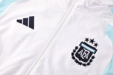 25-26 Argentina White Hoodie Jacket Tracksuit