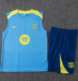 25-26 BAR Light blue Tank top and shorts suit #D25281