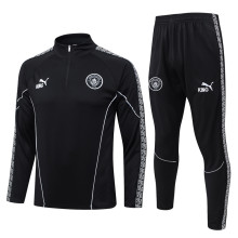 25-26 Man City Black Half Pull Tracksuit #B25154(半拉链)