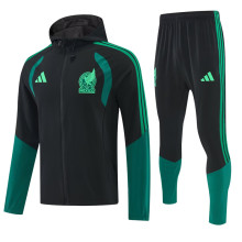 26-27 Mexico Black Hoodie Jacket Tracksuit