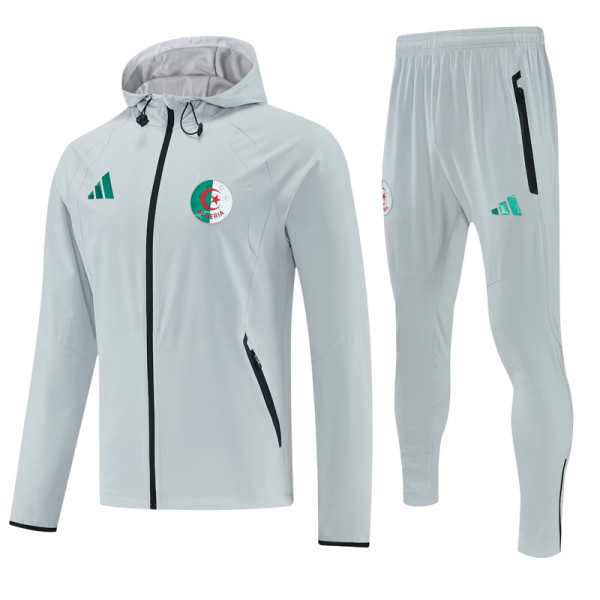 26-27 Algeria Gray Hoodie Jacket Tracksuit