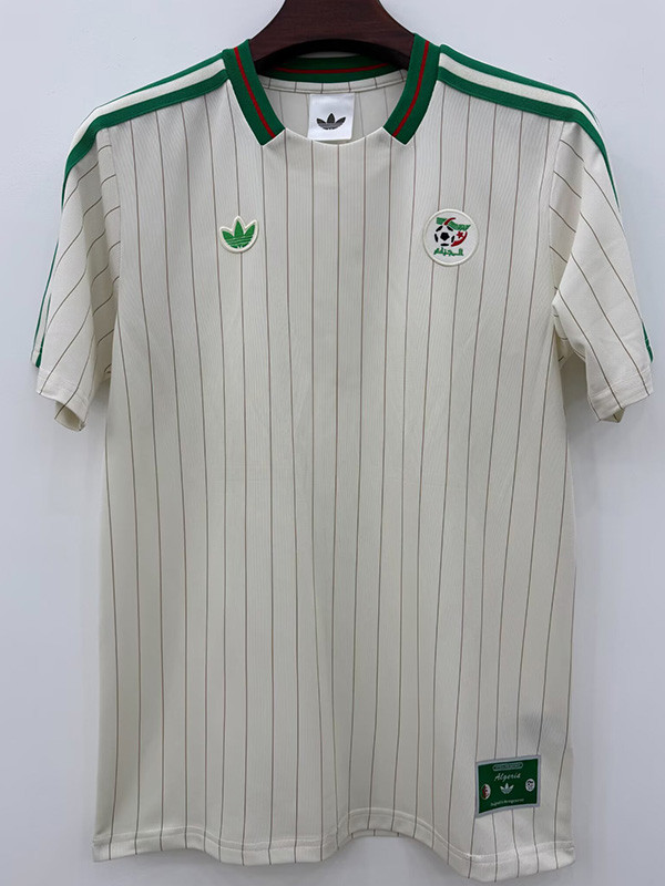 25-26 Algeria White Casual Edition Fans Training shirts