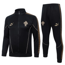 26-27 Portugal Black Jacket Tracksuit #A26016