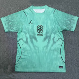 26-27 Brazil Blue Goalkeeper Fans Soccer Jersey