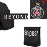 25-26 PSG Jordan Night Edition Kids Soccer Jersey