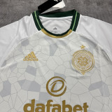 26-27 Celtic White 60th Anniversary Fans Soccer Jersey