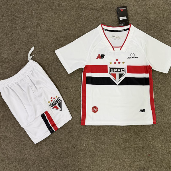 26-27 Sao Paulo Home Kids Soccer Jersey