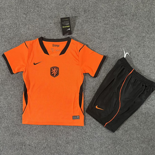 26-27 Netherlands Home Kids Soccer Jersey