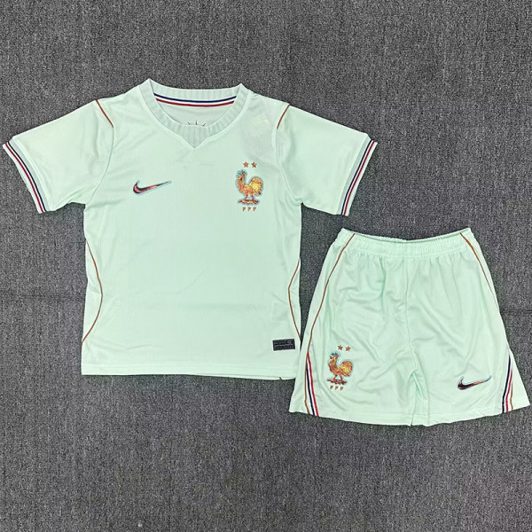 26-27 France Away Kids Soccer Jersey