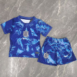 26-27 England Blue Goalkeeper Kids Soccer Jersey