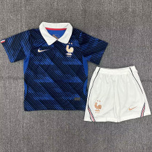 26-27 France Home Kids Soccer Jersey