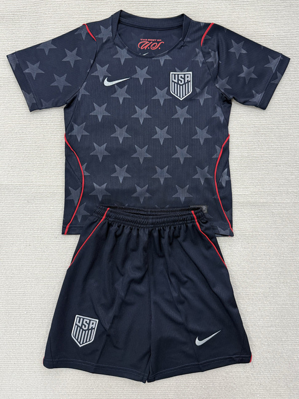 26-27 USA Away Kids Soccer Jersey