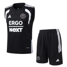 26-27 Inter Miami Black Tank top and shorts suit #D26021
