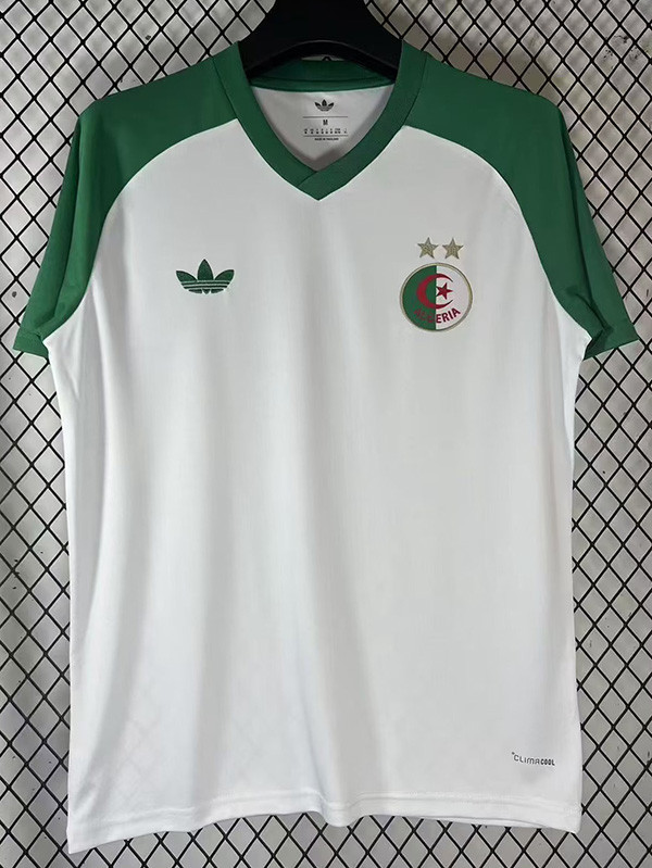 26-27 Algeria White Green Fans Training shirts