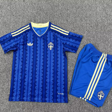 26-27 Sweden Away Kids Soccer Jersey